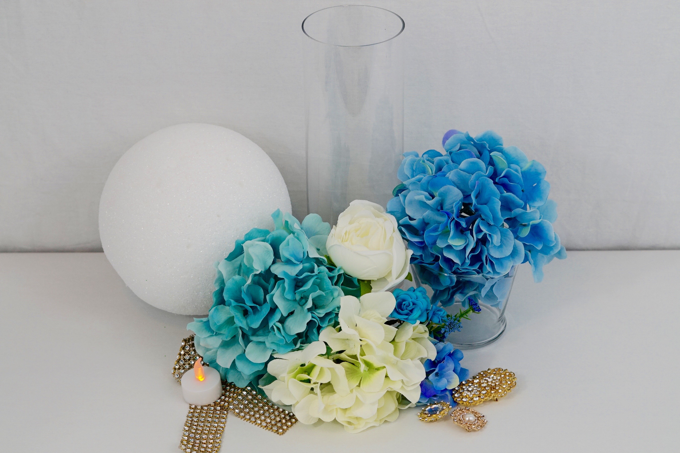 Blue Wedding Centerpiece