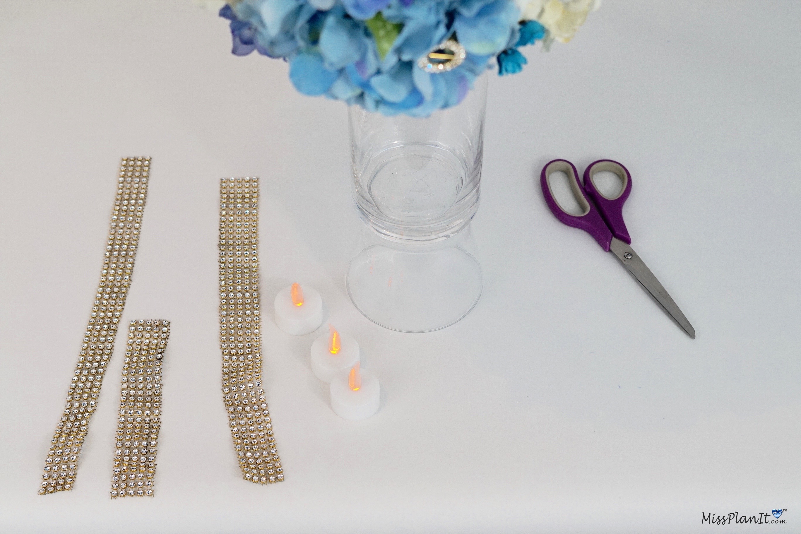 Blue Wedding Centerpiece