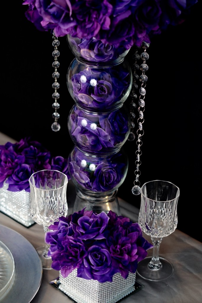 DIY Purple Passion Wedding Centerpiece in 3 Easy Steps