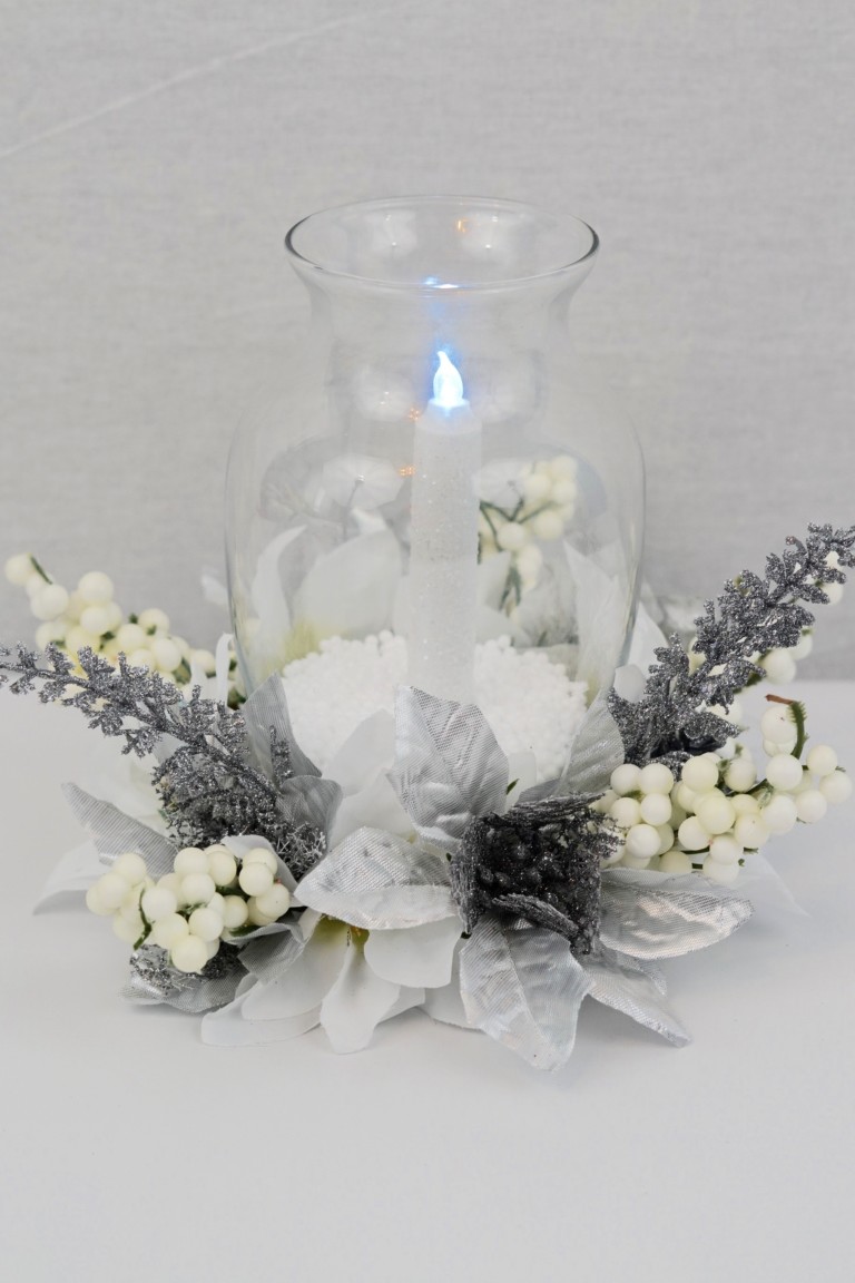 Dollar Tree $7 Winter's Night Diy Christmas Centerpiece