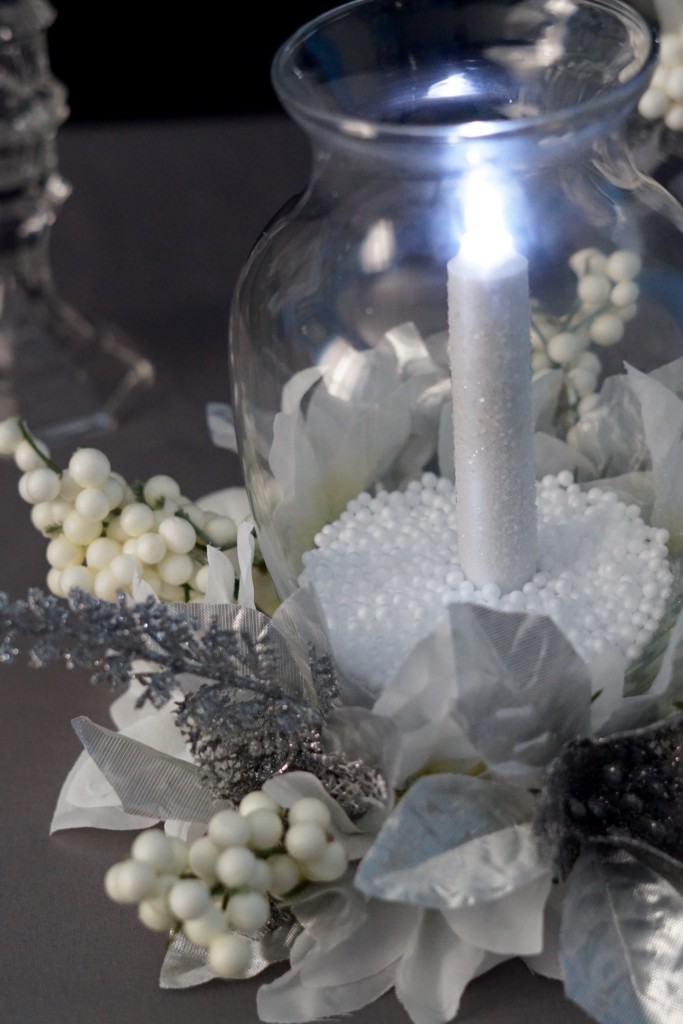 Dollar Tree $7 Winter's Night DIY Christmas Centerpiece