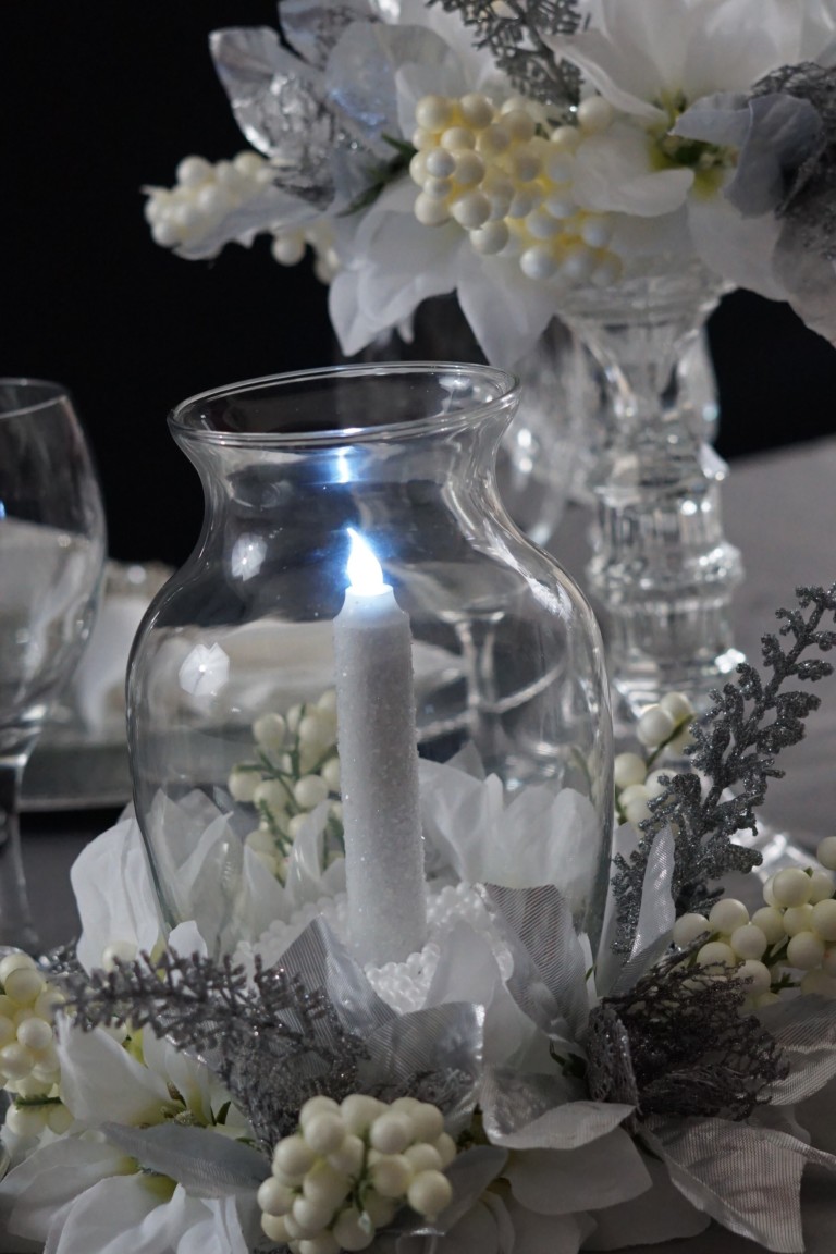 Dollar Tree $7 Winter's Night Diy Christmas Centerpiece