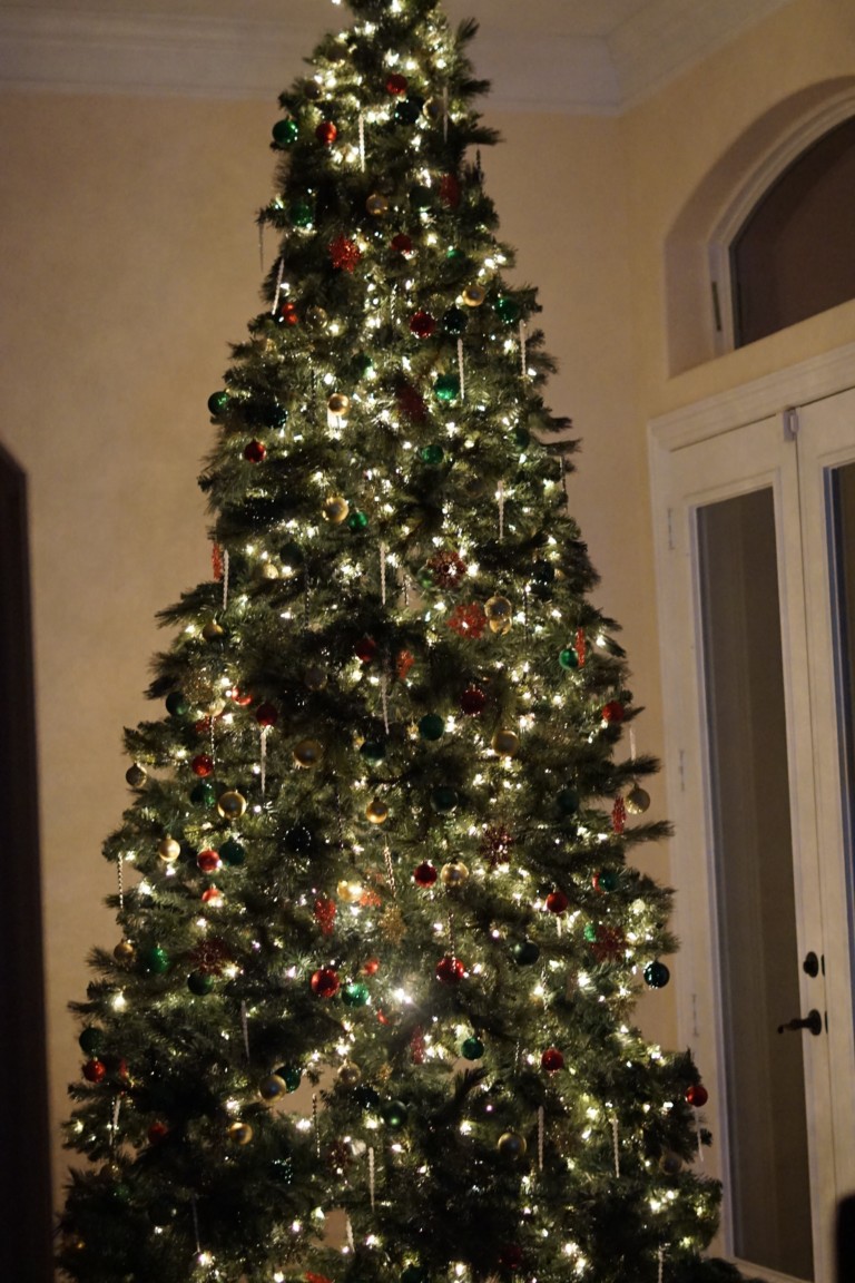 Beautifully Decorated Christmas Tree On a Budget