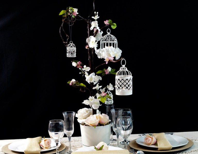 Stunning DIY Birdcage Centerpieces for a Wedding or Quinceanera