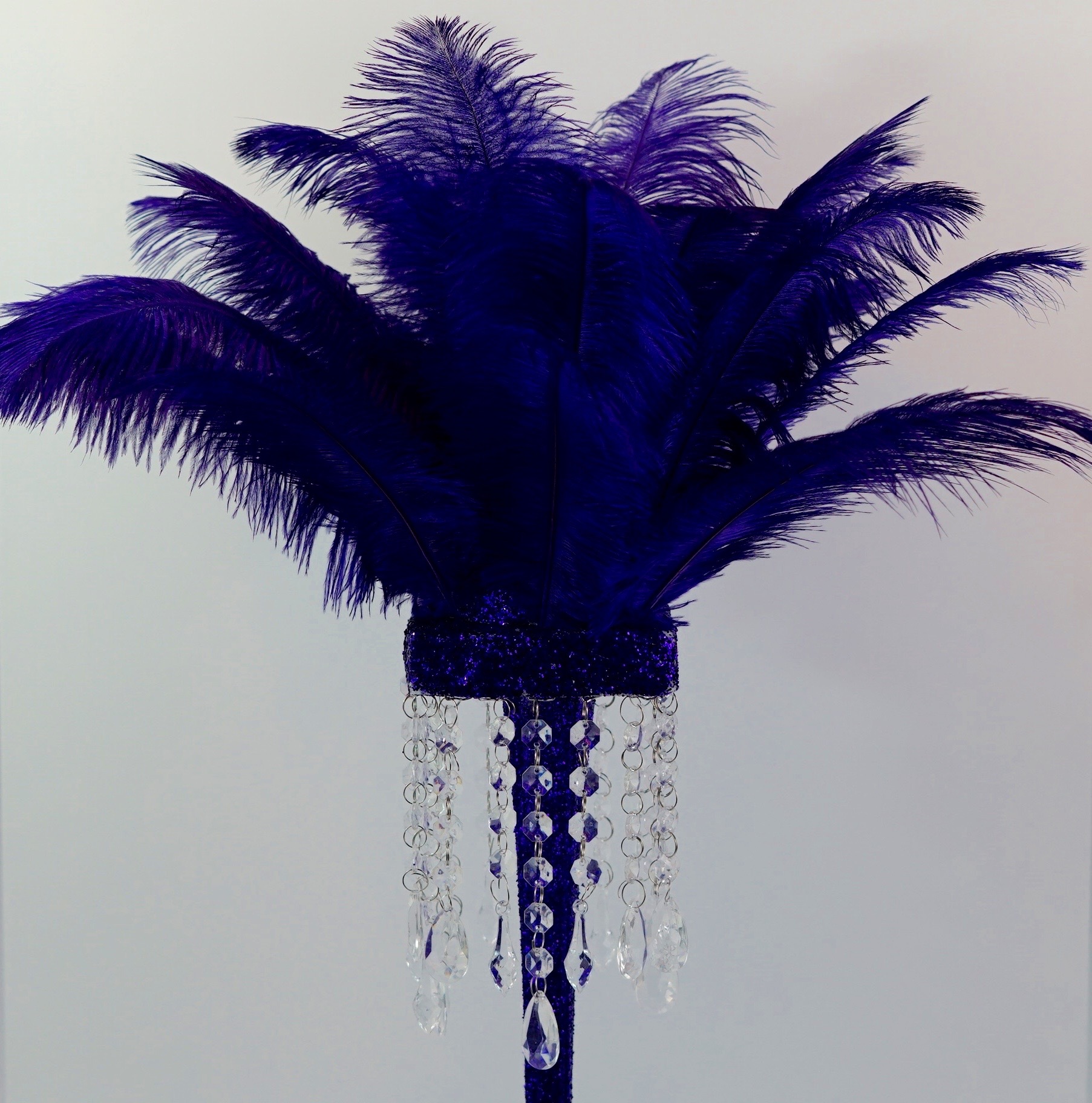 Purple Feather Centerpiece 15