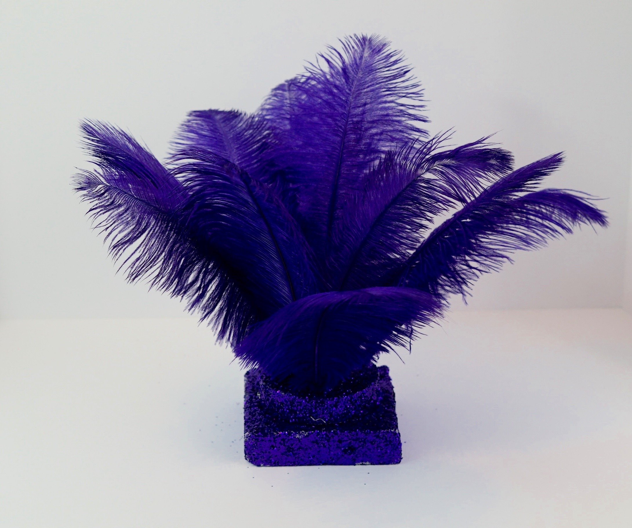 Purple Feather Centerpiece 7