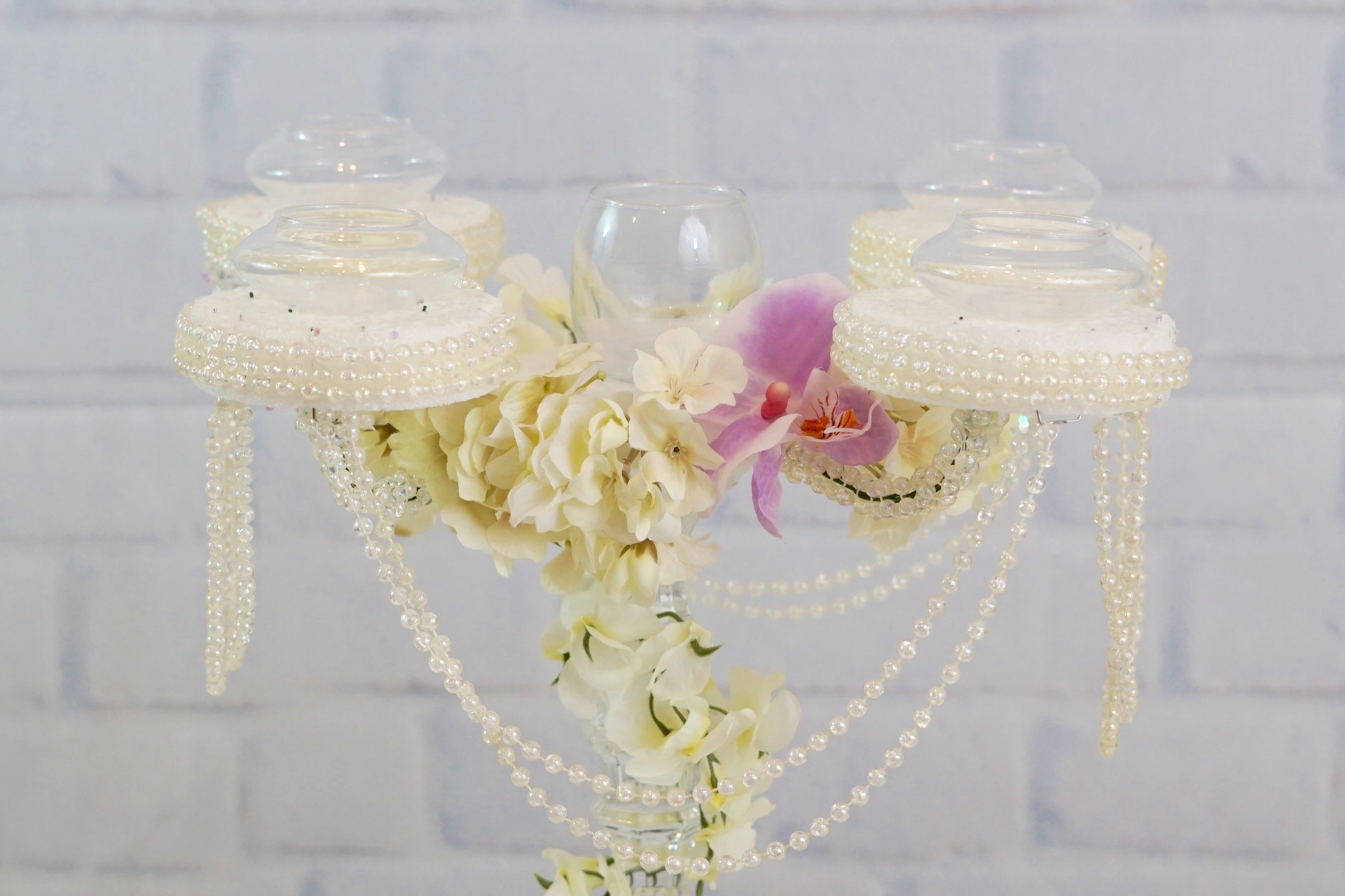 Classic Candelabra Wedding Centerpiece