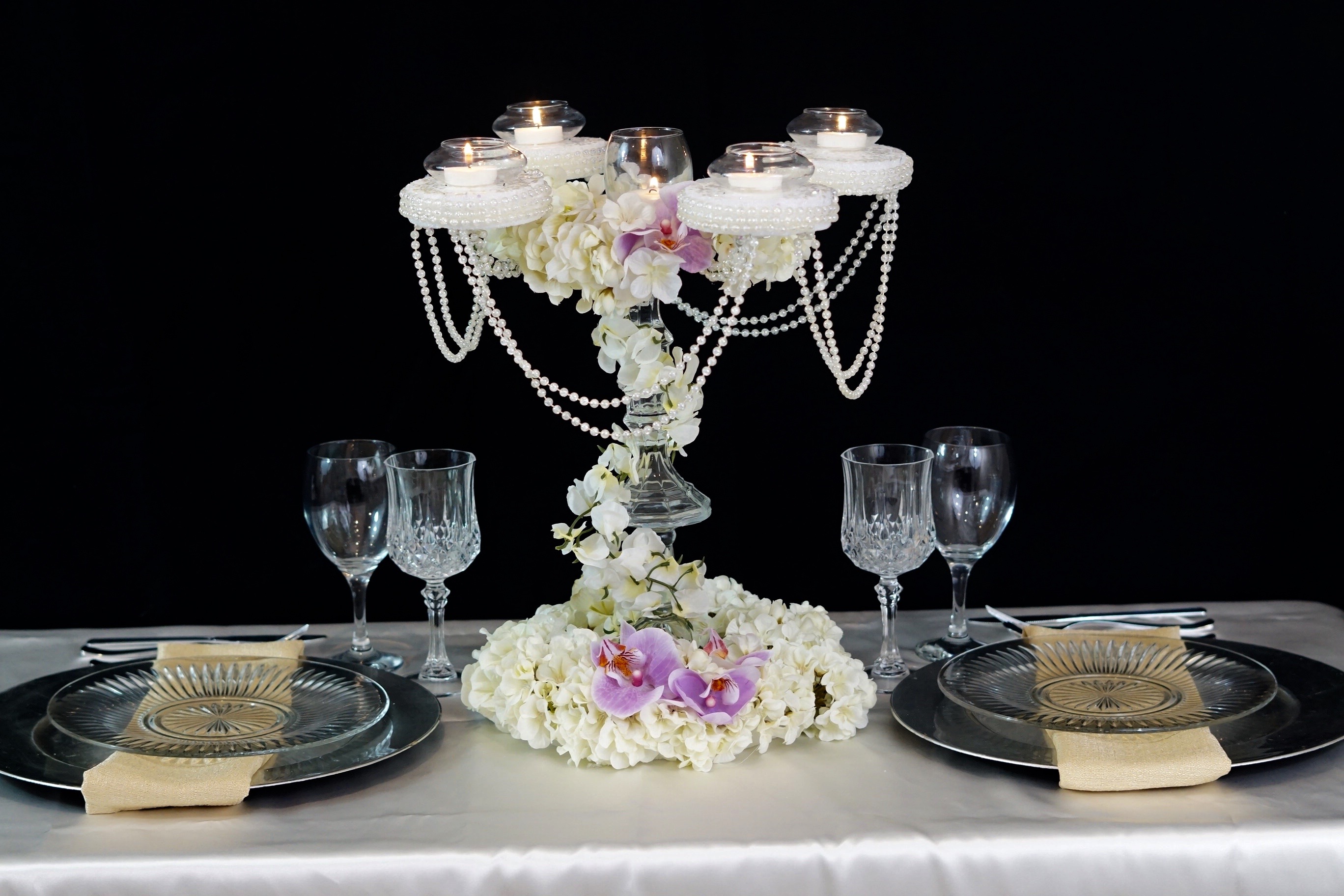 Classic Candelabra Wedding Centerpiece