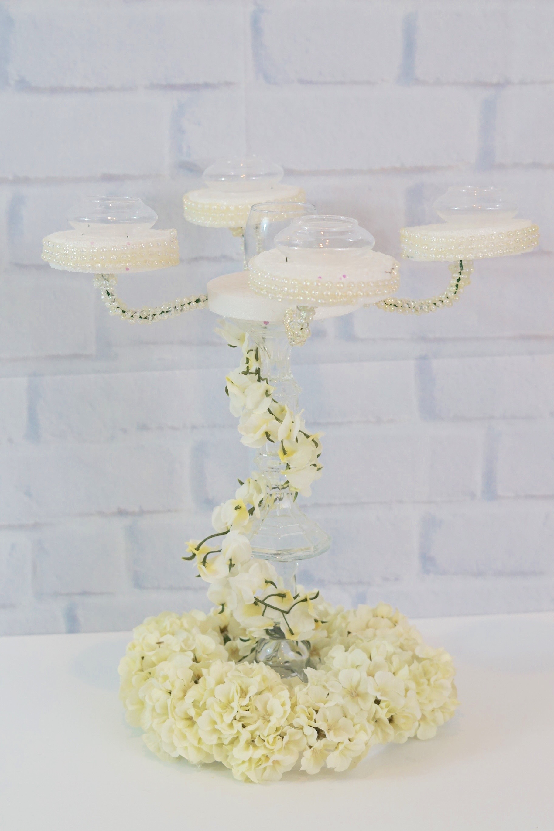 Classic Candelabra Wedding Centerpiece