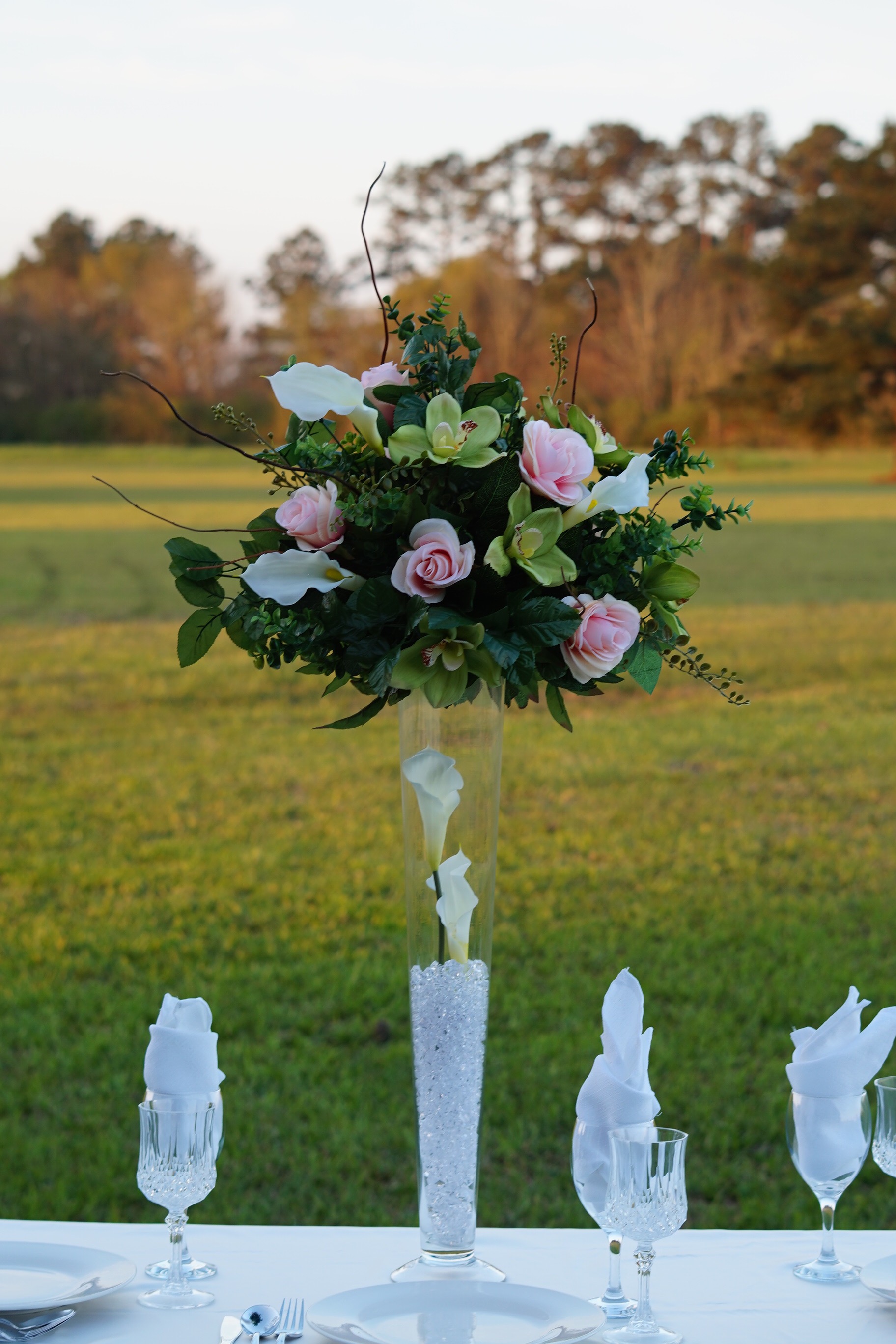 Tall Romantic Centerpiece 23