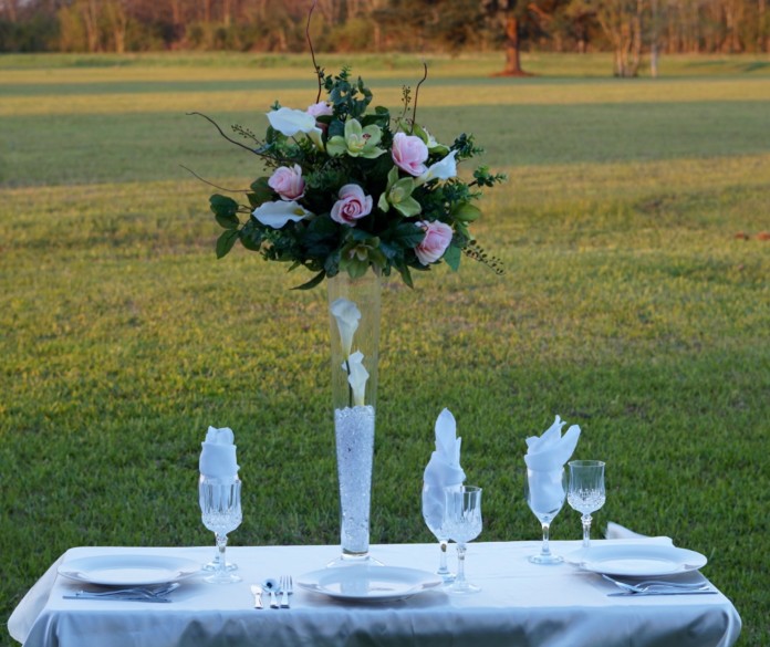 Tall Romantic Centerpiece 24