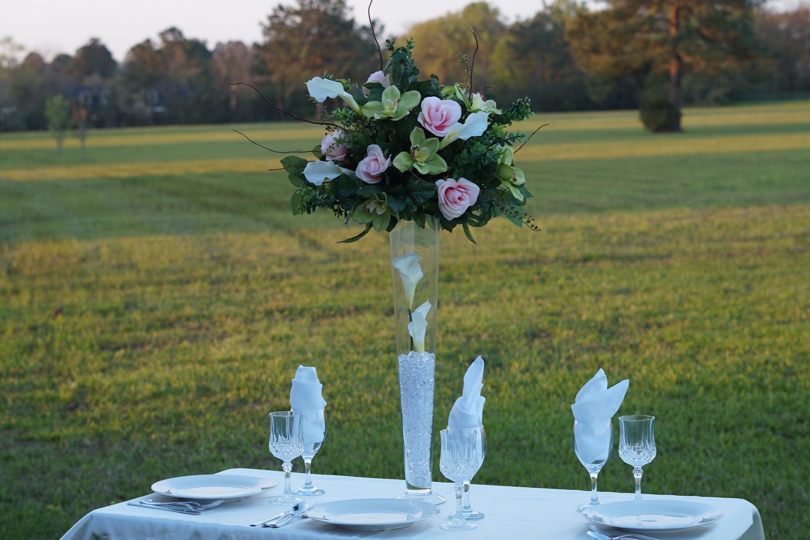 Tall Romantic Centerpiece 28