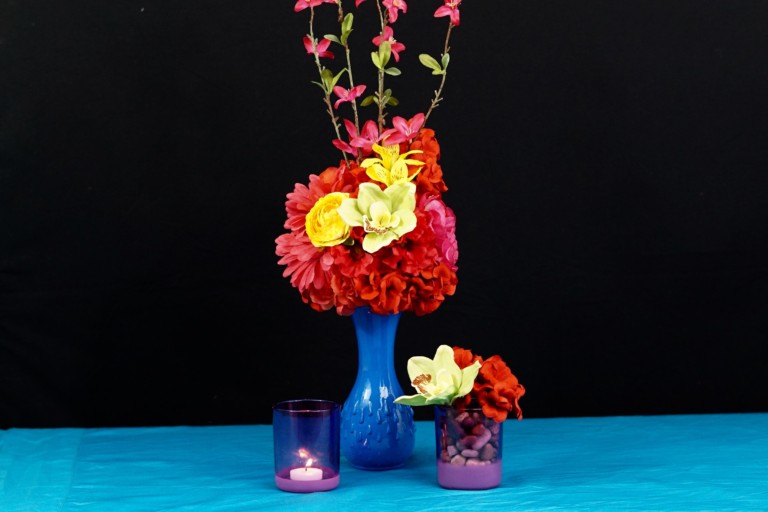 Easy to Make Vibrant Festive Fiesta DIY Wedding Centerpiece