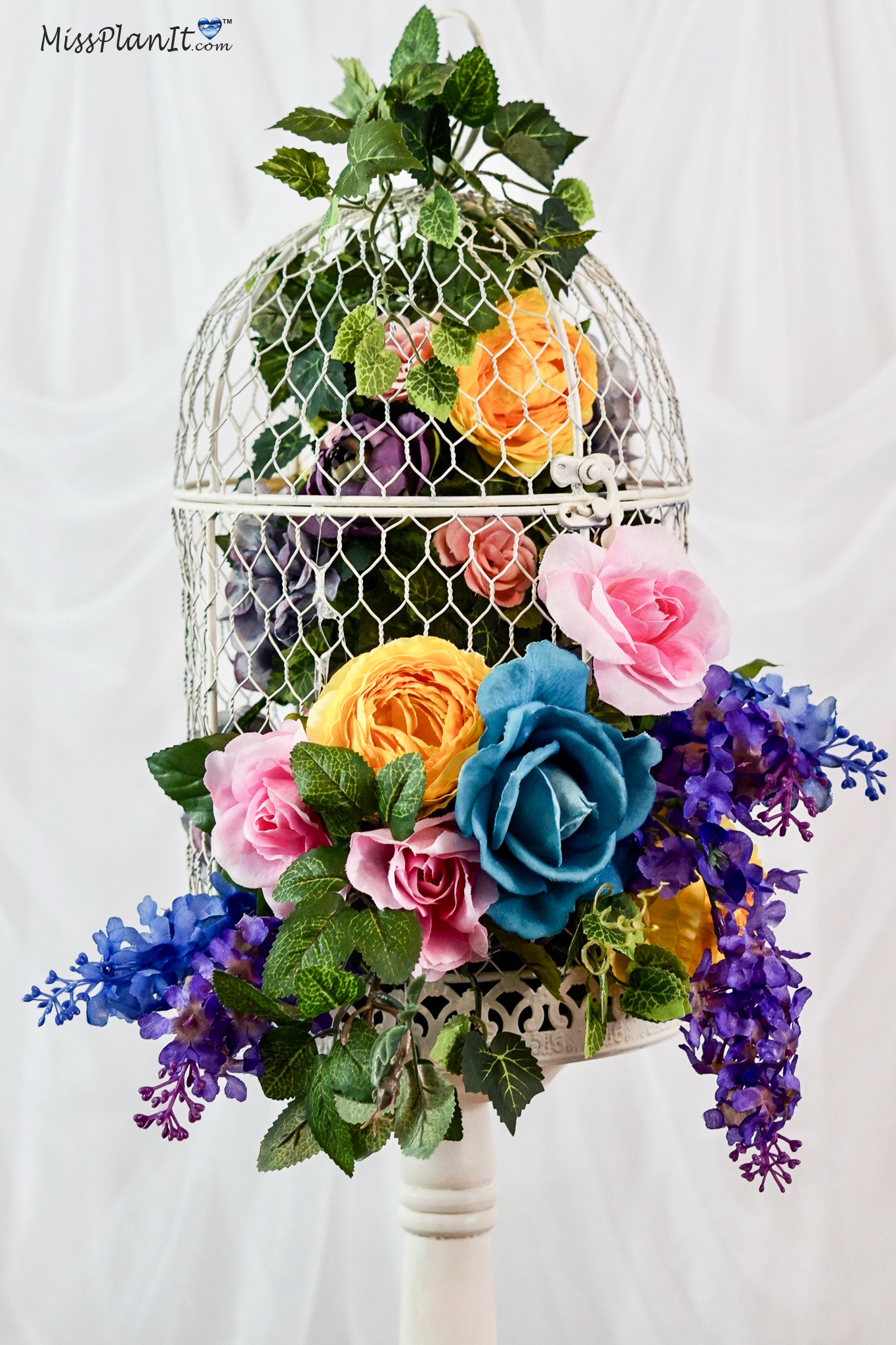 Birdcage Garden Wedding Centerpiece