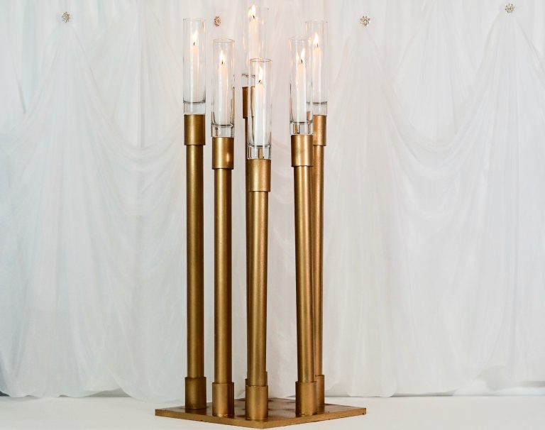 How To: DIY Tall 34 Inch Glamorous Candle Wedding Centerpieces Display