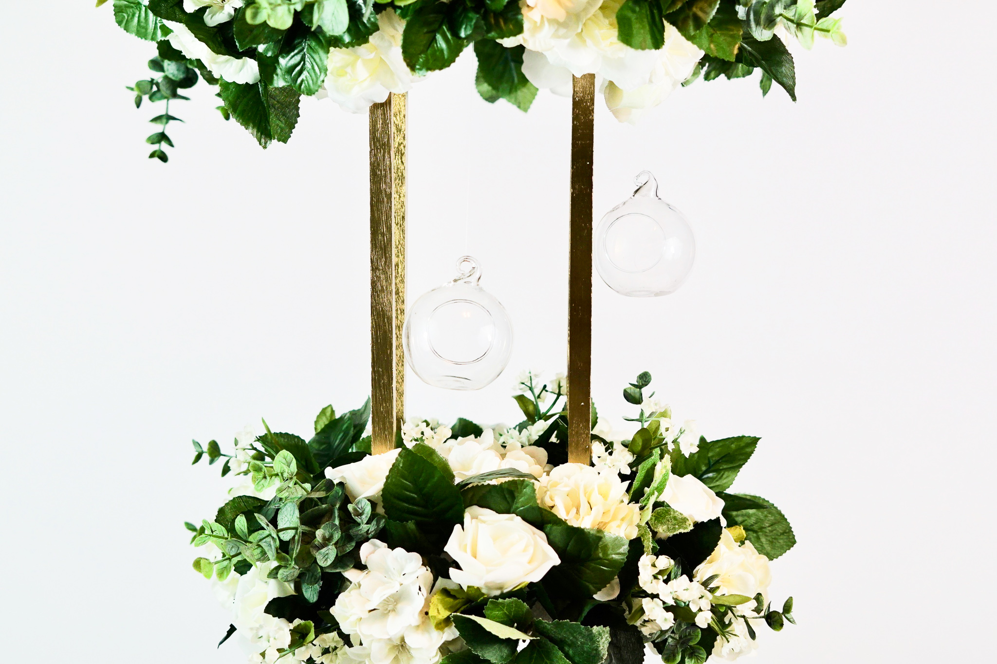 Circle Rose Garden Wedding Centerpiece 