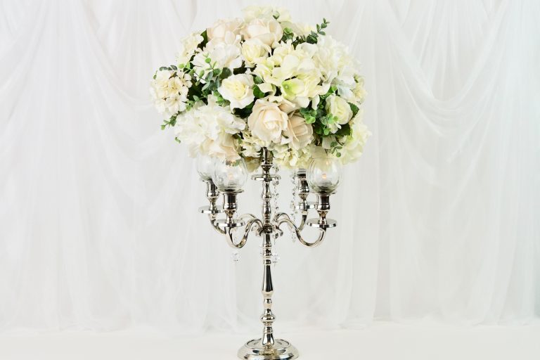 DIY Tall Princess Candelabra Wedding Centerpiece