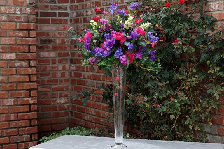 Tall DIY Colorful Greenery Wedding Centerpiece That is So Easy to Make