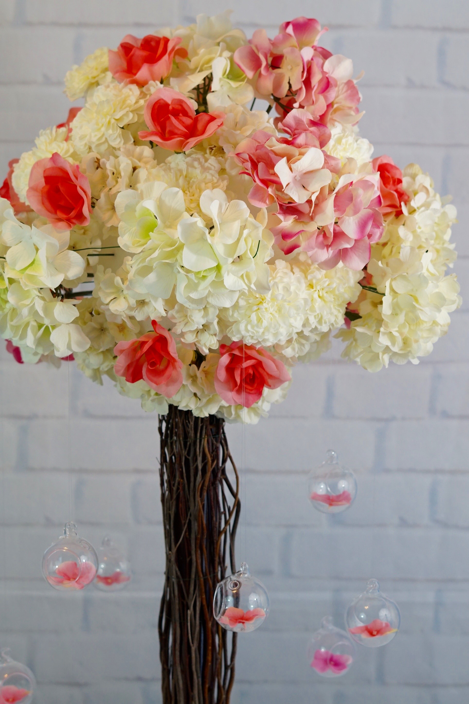 Pink Wedding Centerpiece