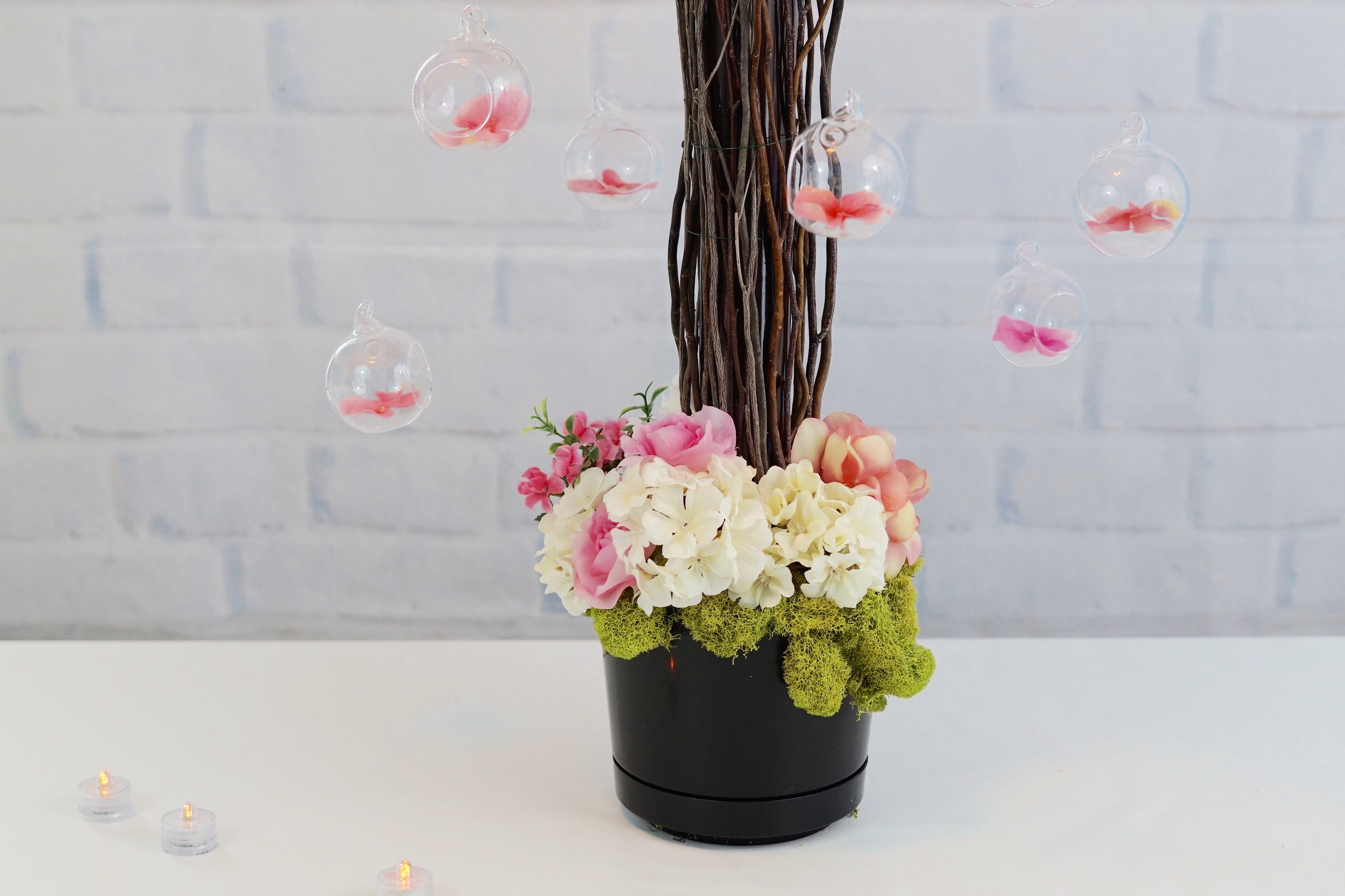 Pink Wedding Centerpiece