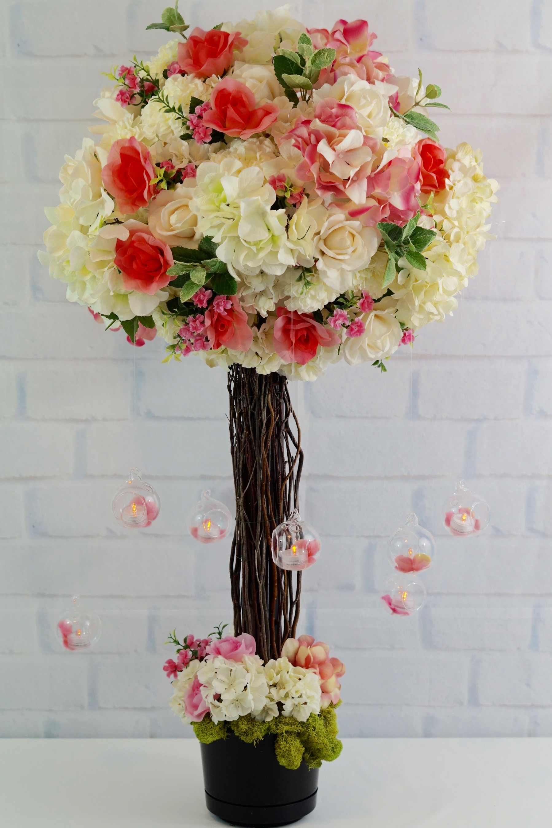 Pink Wedding Centerpiece