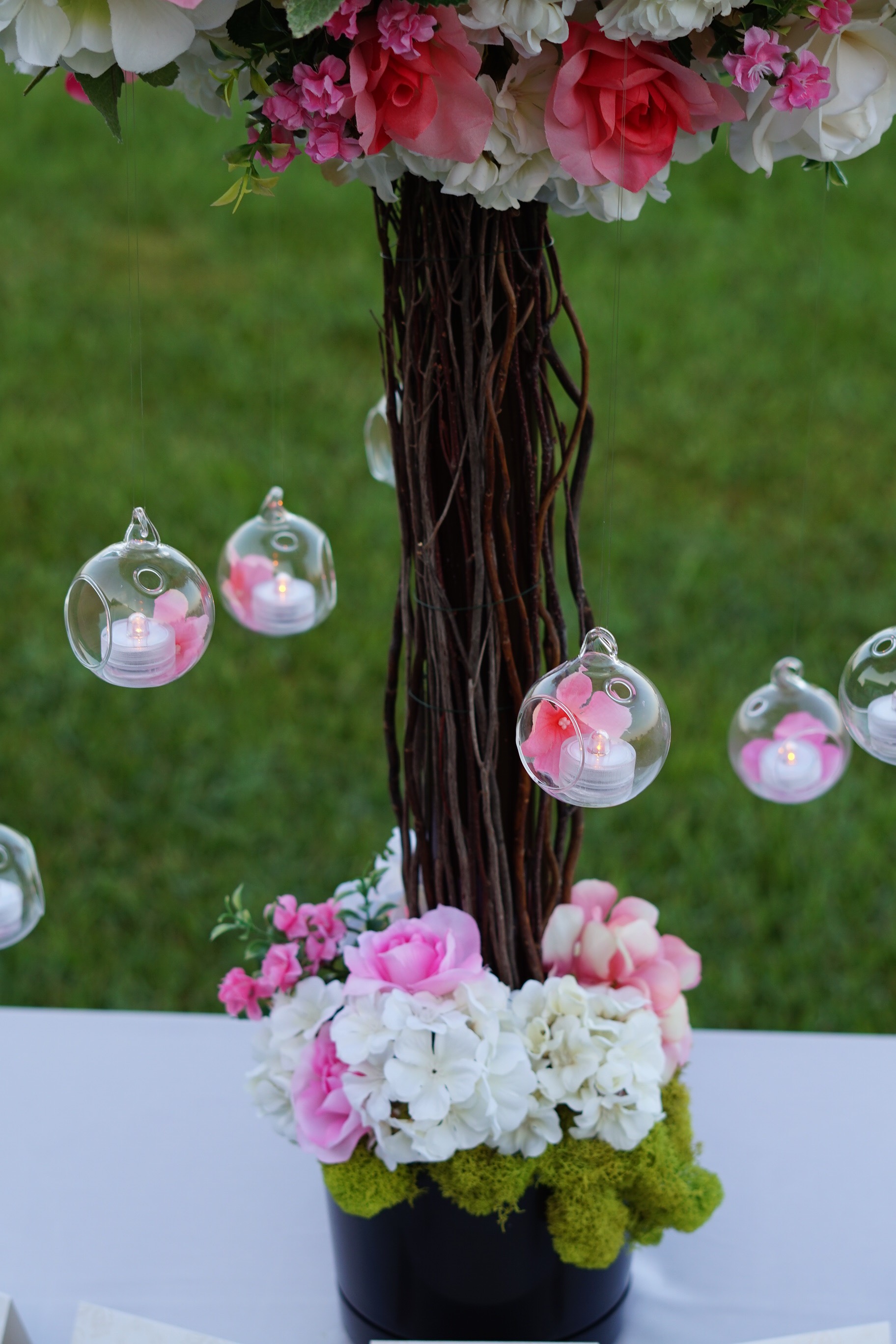 Pink Wedding Centerpiece