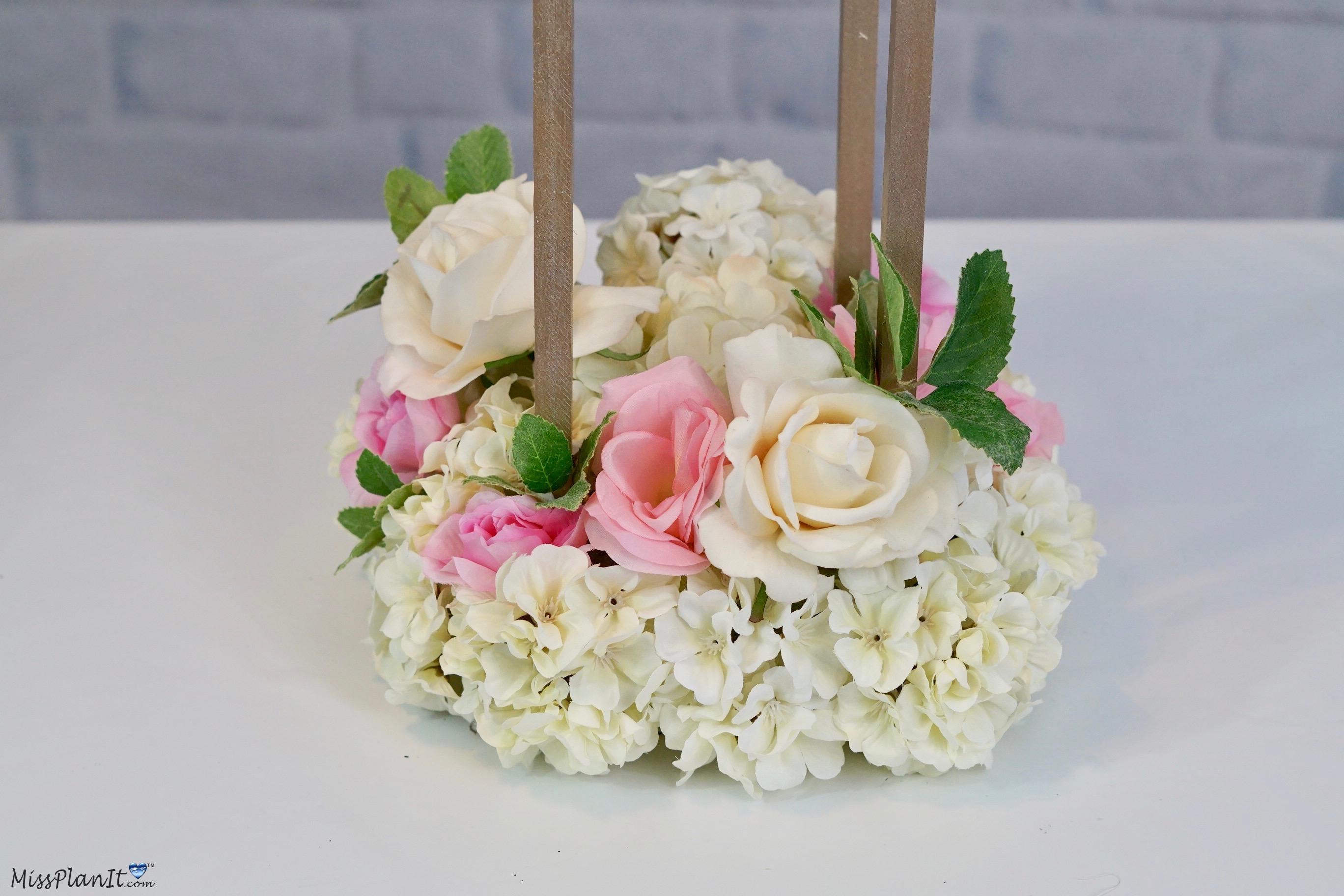 Gold Stand Wedding Centerpiece