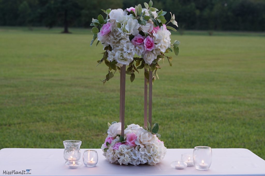 Gold Stand Wedding Centerpiece