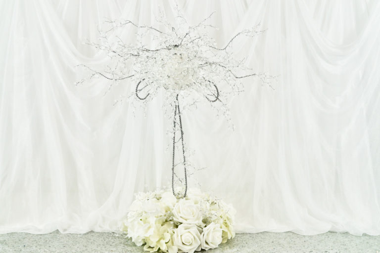 DIY Stunning Tall Crystal Tree Wedding Centerpiece