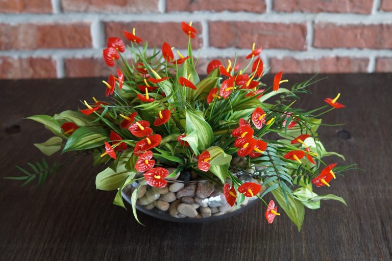 tropical wedding birds of paradise centerpiece