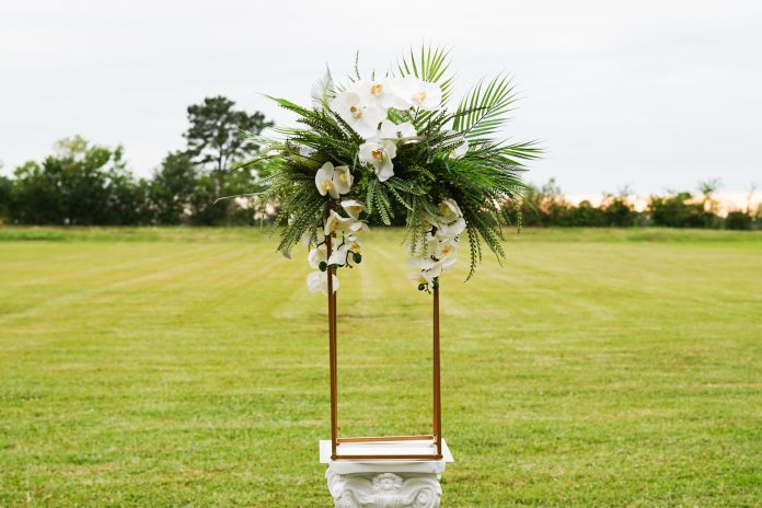 Tropical Wedding Centerpiece