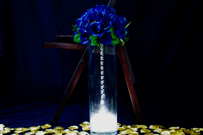 Blue Wedding Aisle Decor