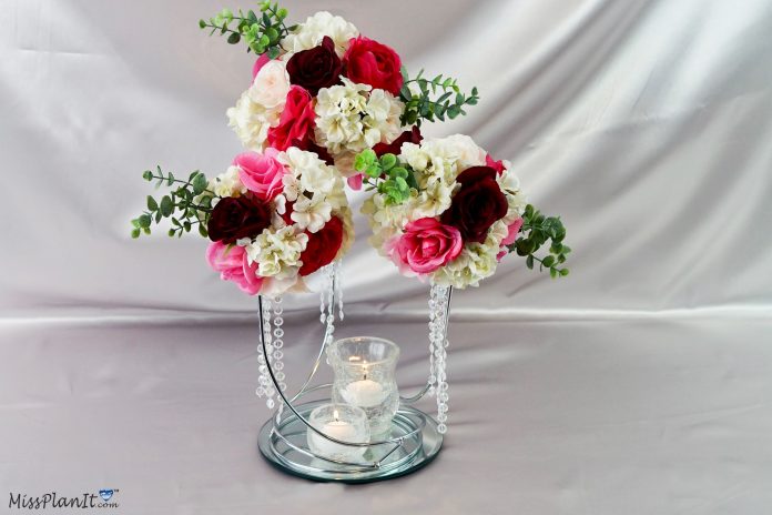 Elegant Chandelier Wedding Centerpiece