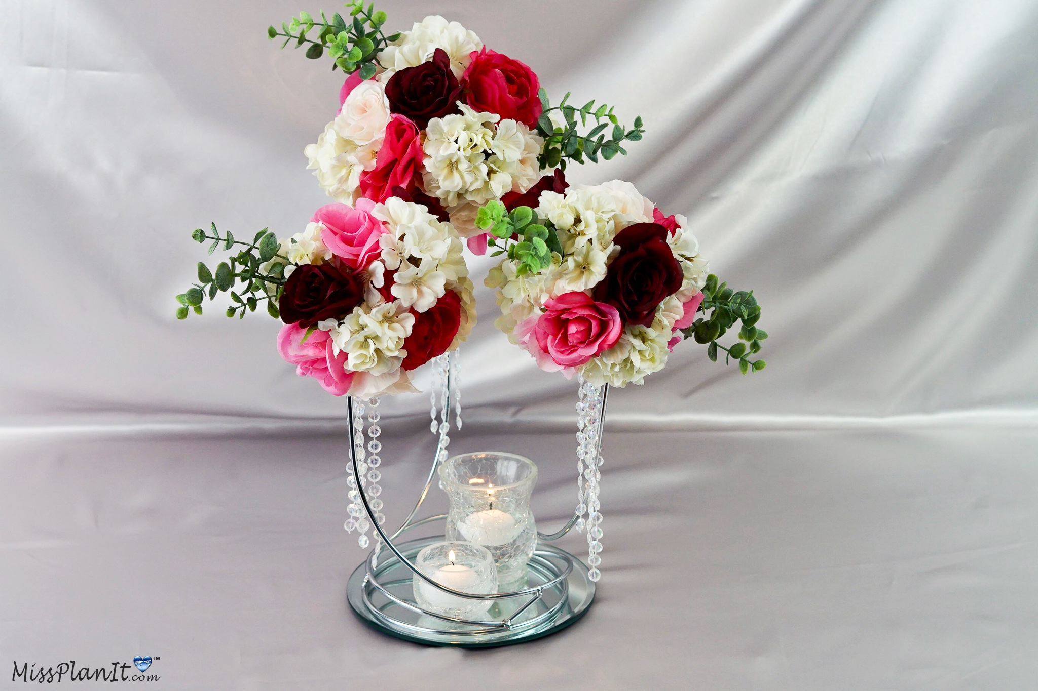 Diy Elegant Rose Chandelier Wedding Centerpiece