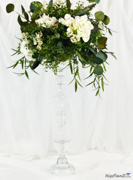 Greenery Candlestick Wedding Centerpiece