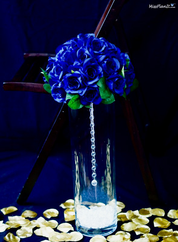 Blue Wedding Aisle Decor