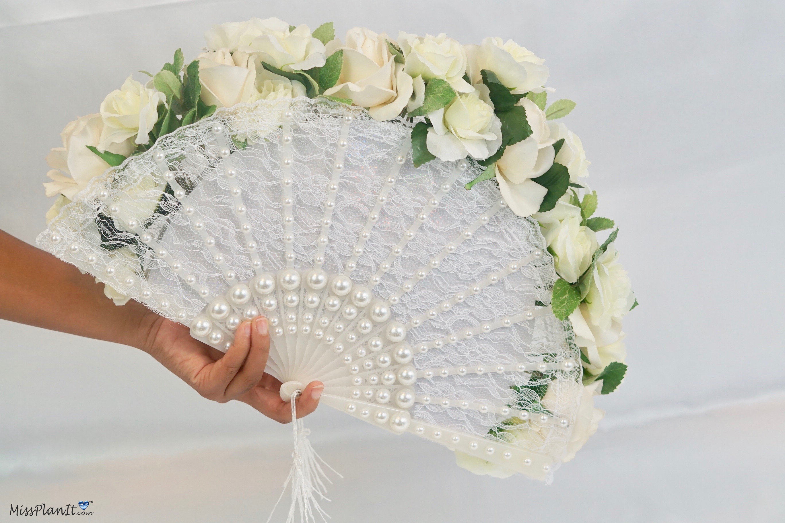 cheap lace fans weddings