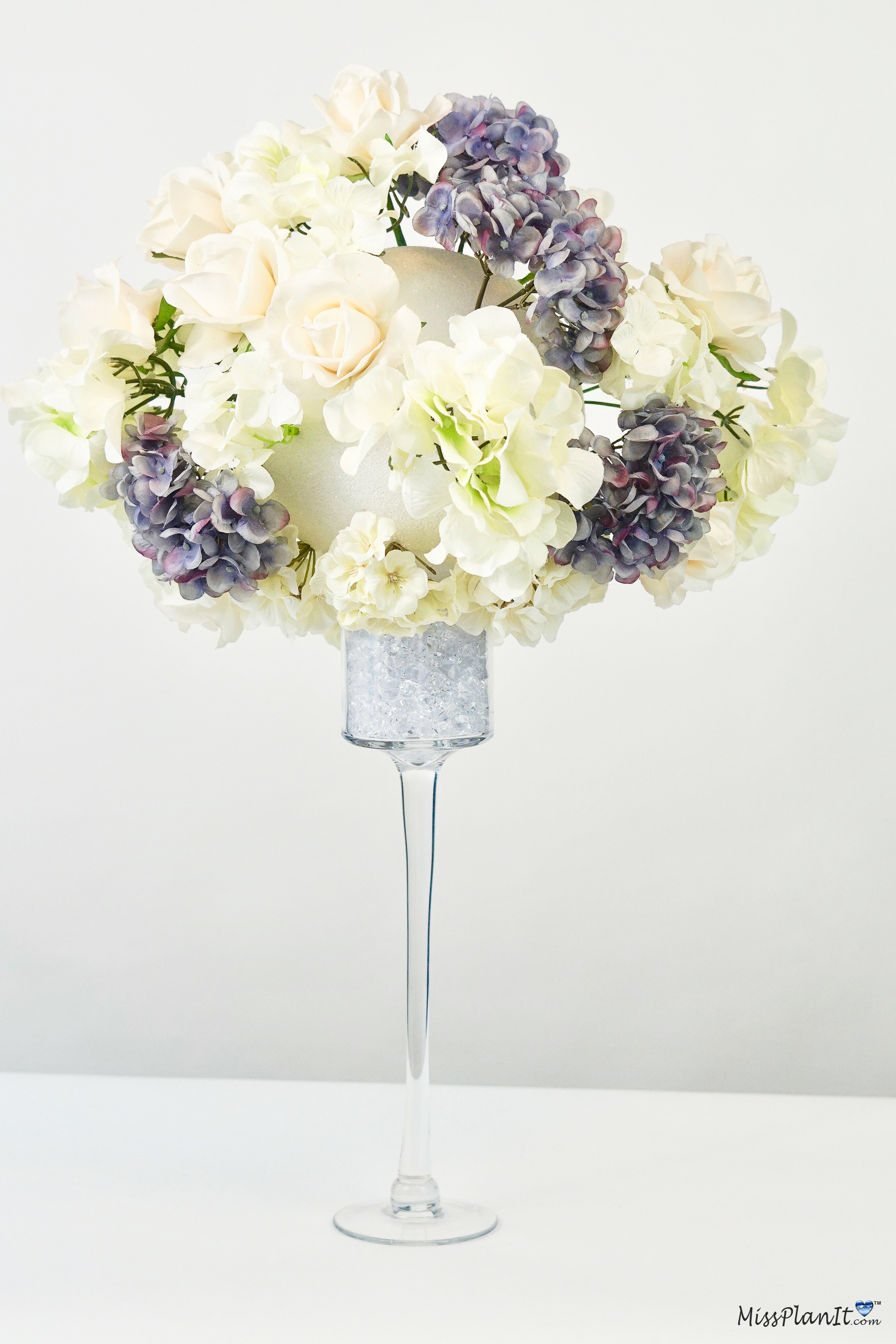 Glam Spring Wedding Centerpiece