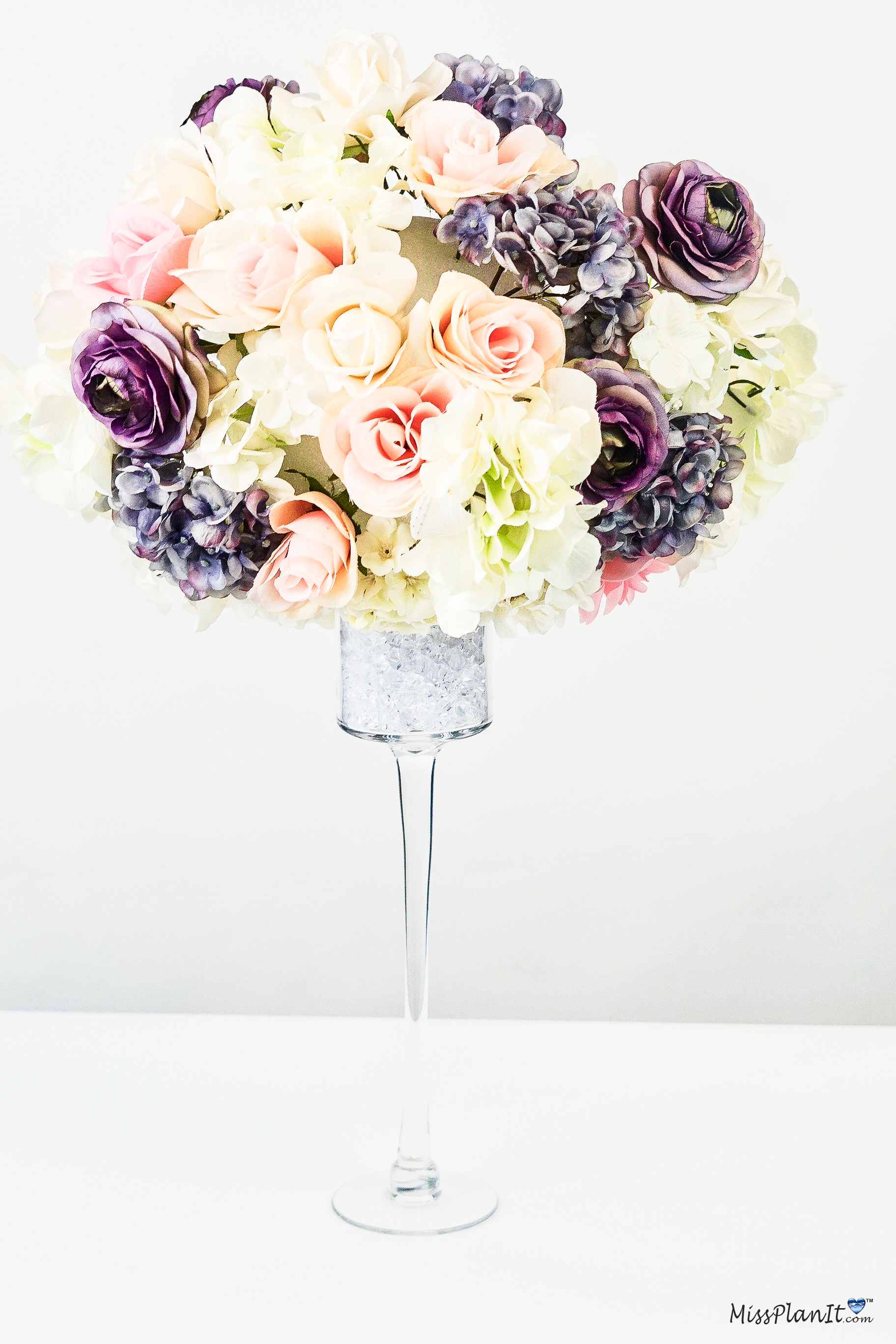 Glam Spring Wedding Centerpiece