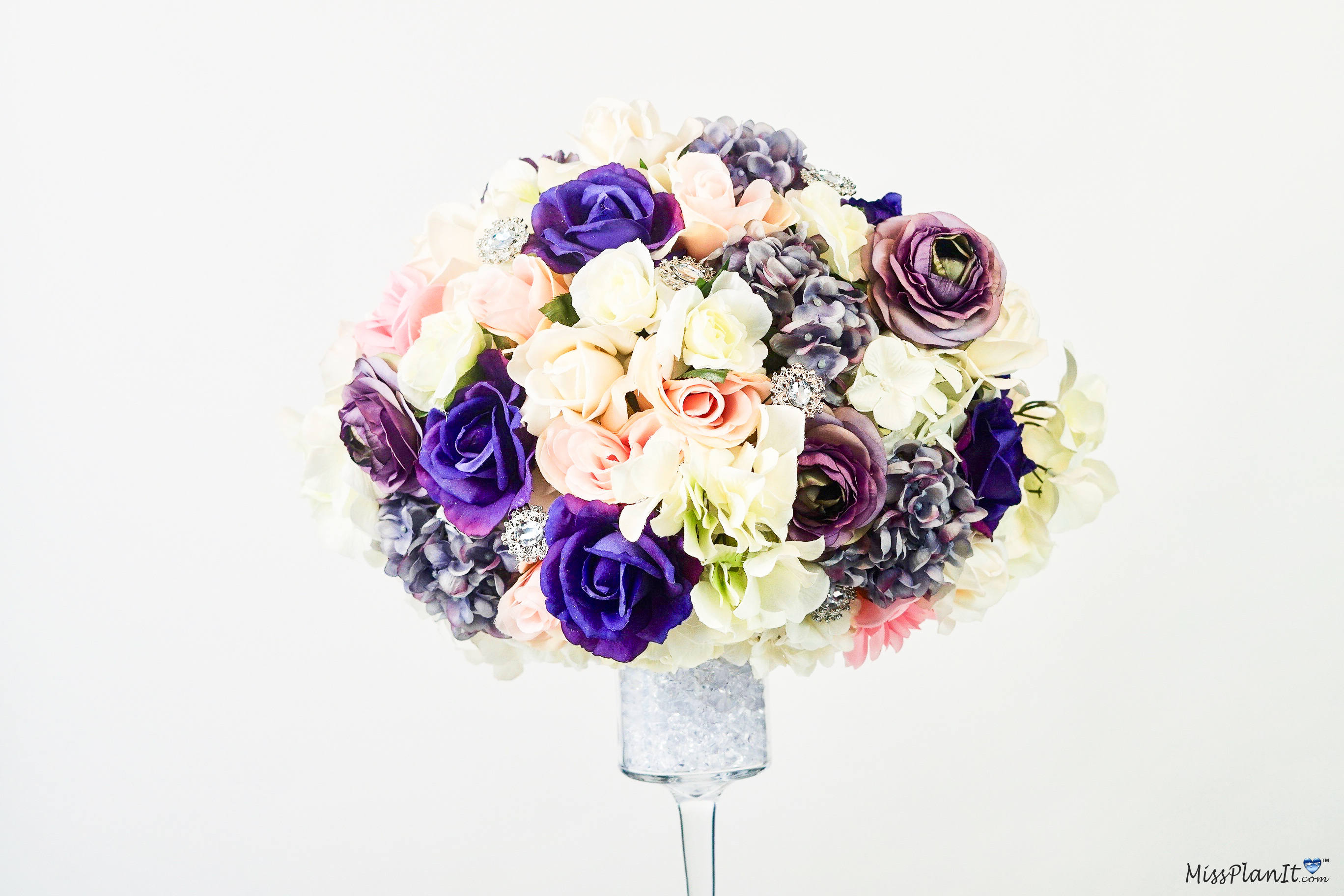 Glam Spring Wedding Centerpiece