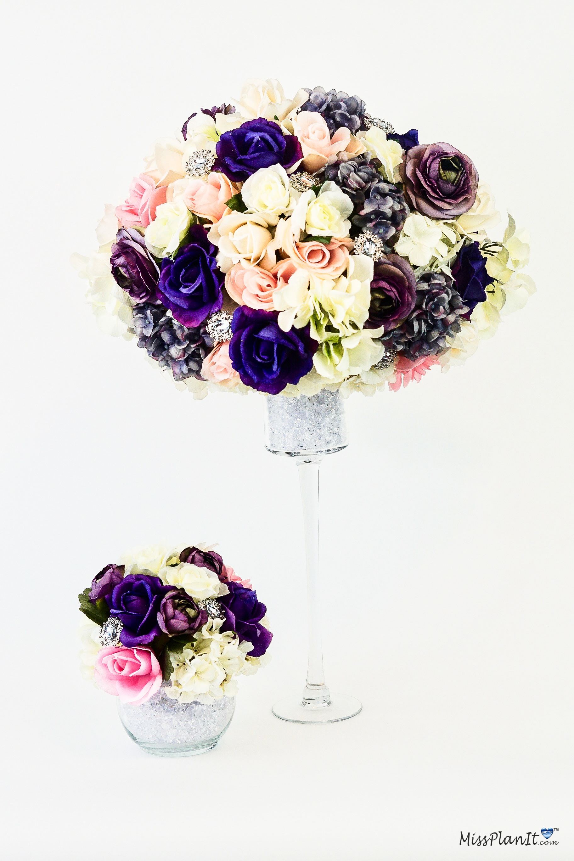 Glam Spring Wedding Centerpiece