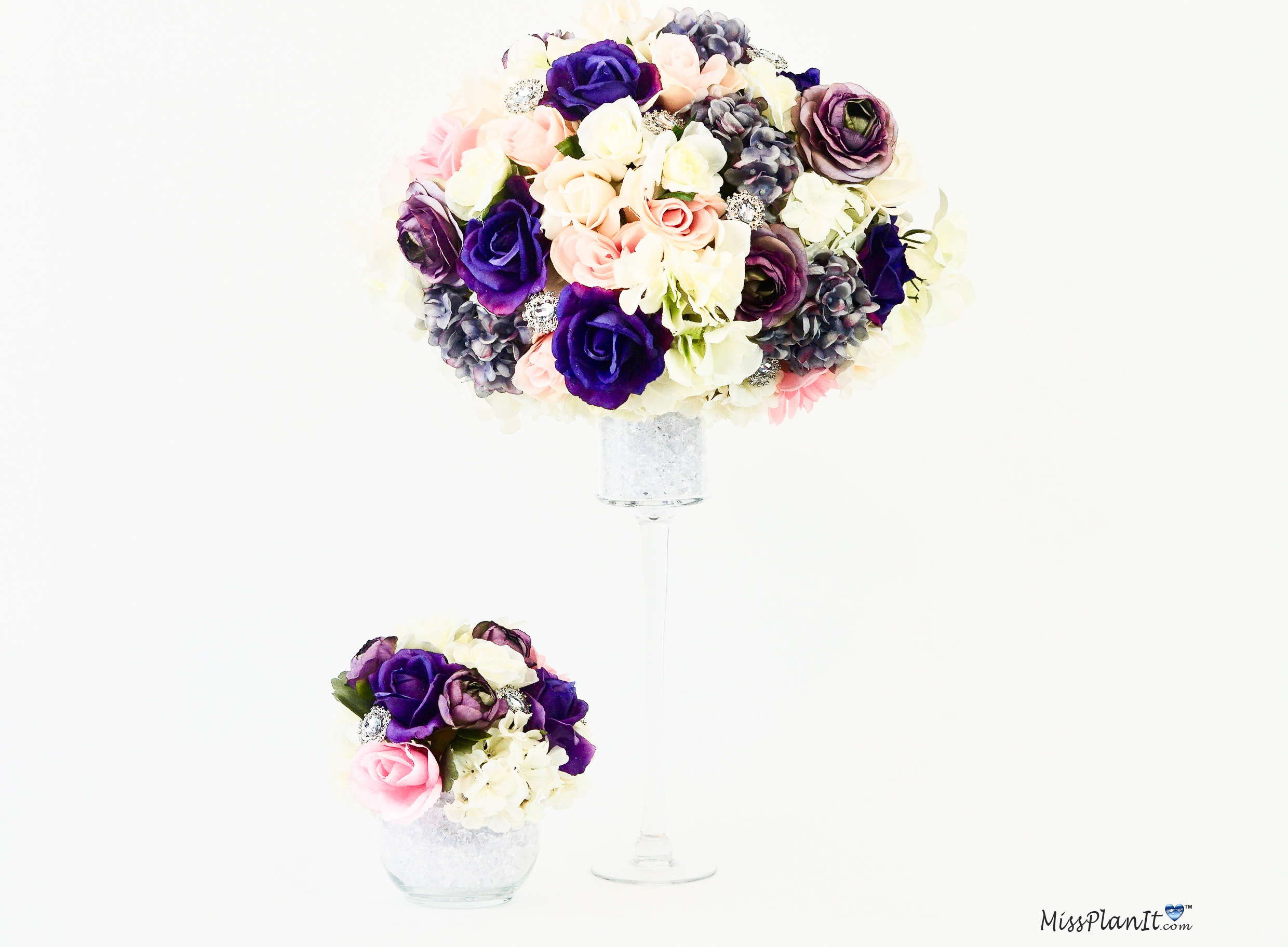 Glam Spring Wedding Centerpiece