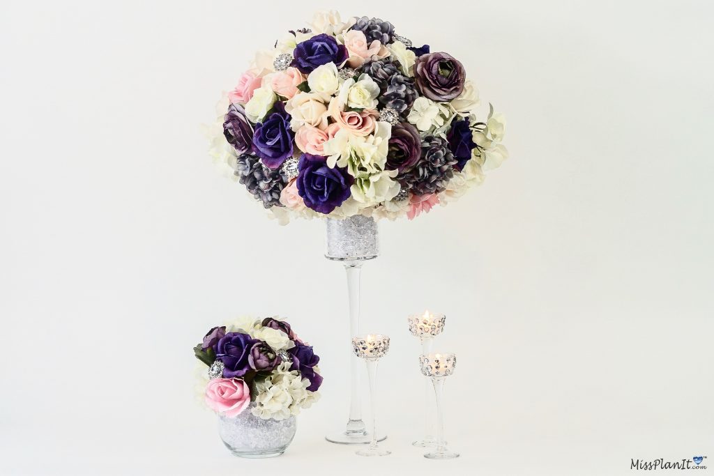 Glam Spring Wedding Centerpiece