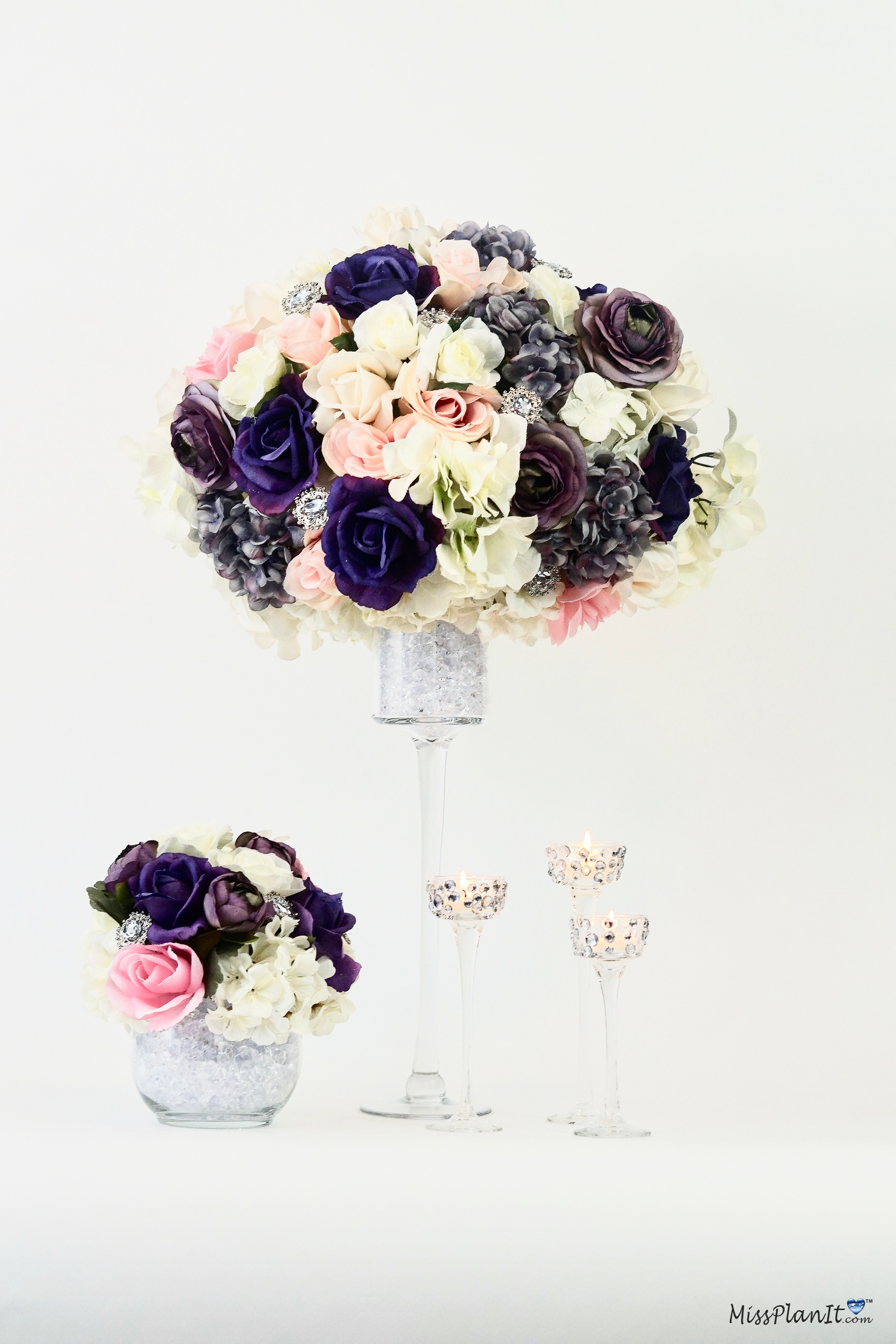 Glam Spring Wedding Centerpiece