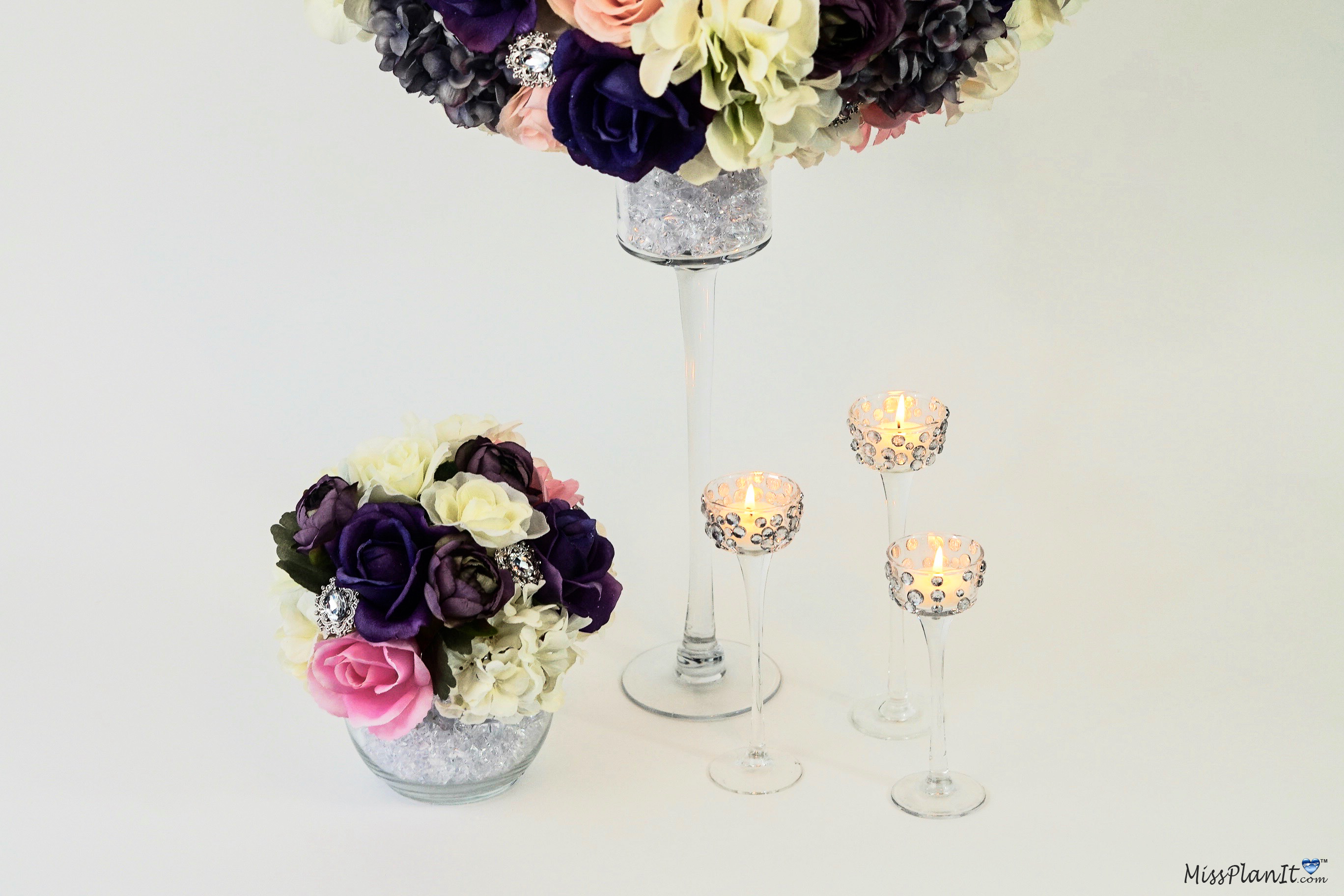 Glam Spring Wedding Centerpiece