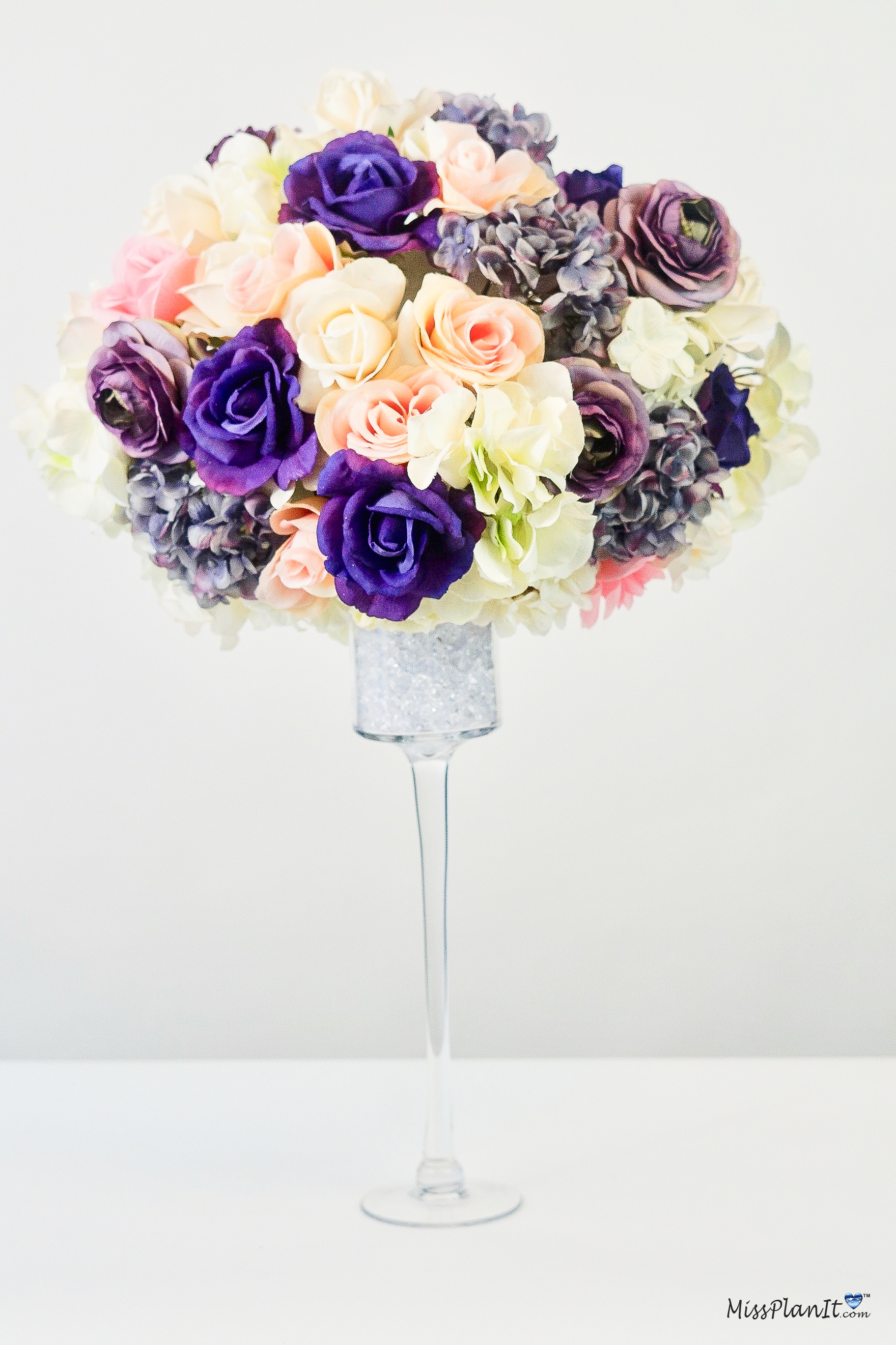 Glam Spring Wedding Centerpiece