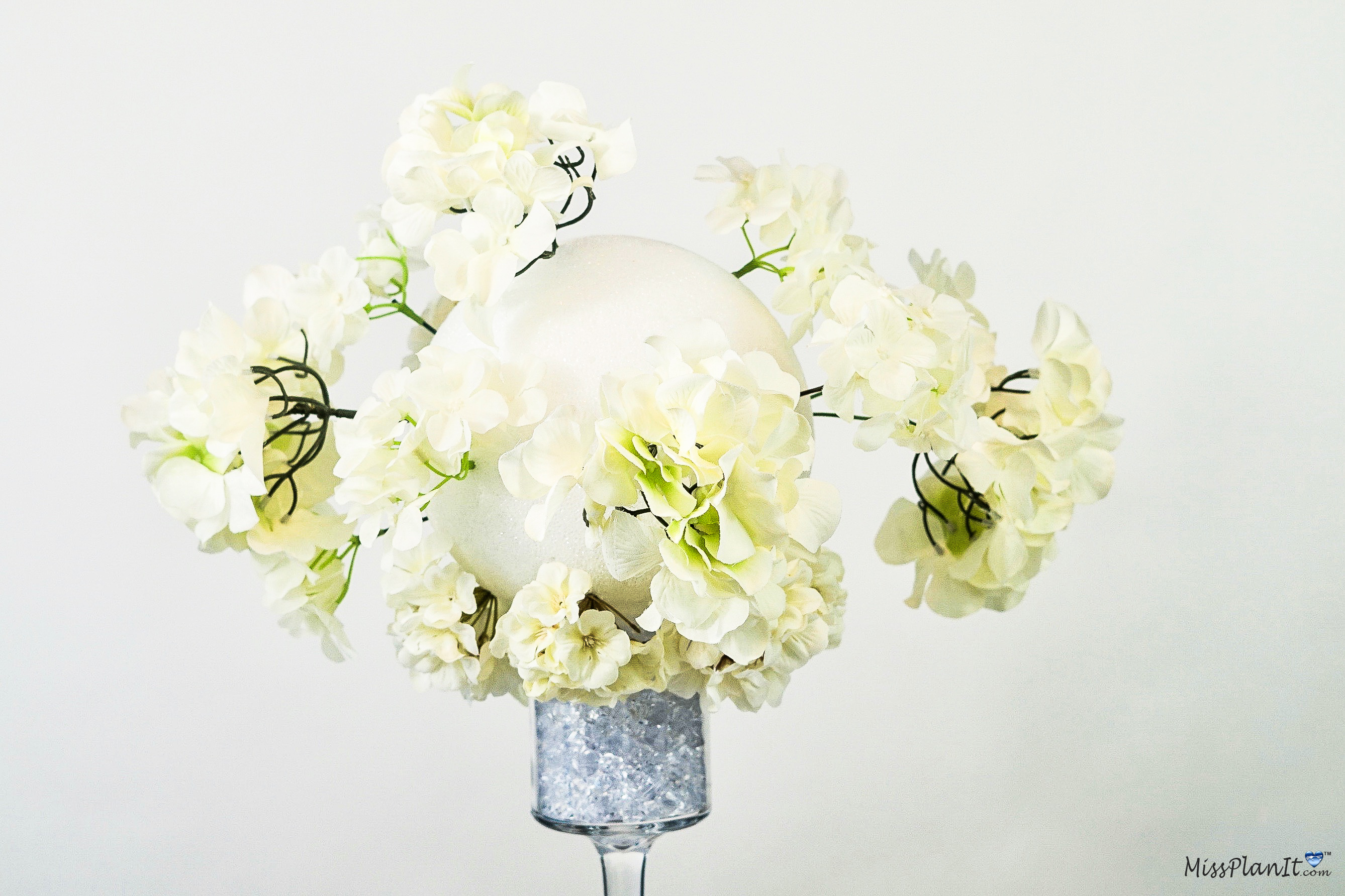 Glam Spring Wedding Centerpiece