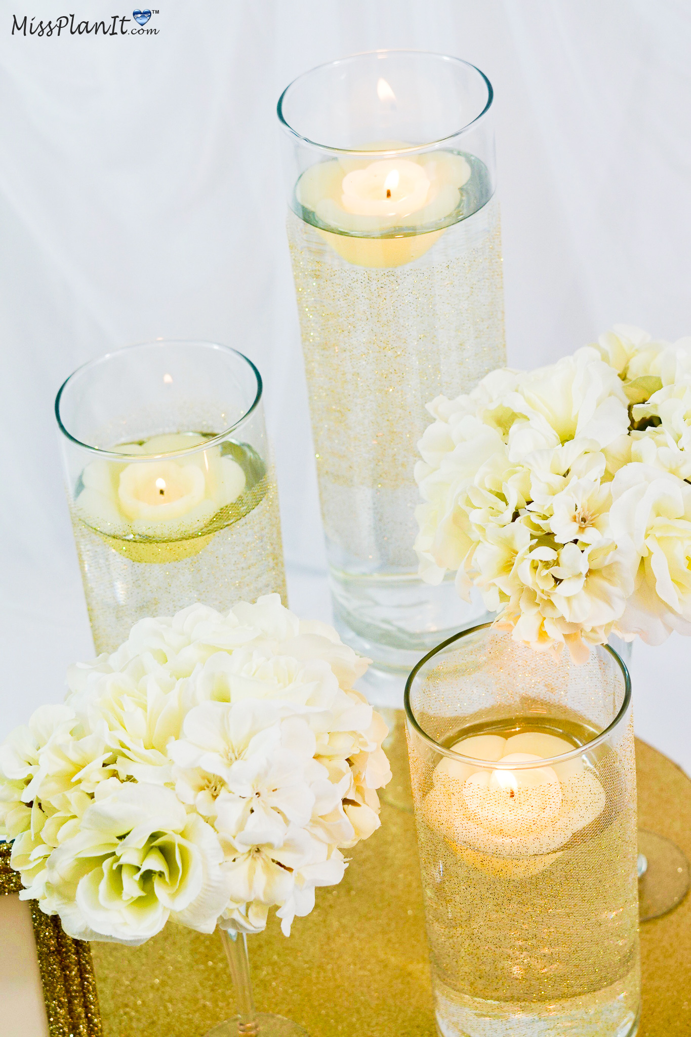 Gold Elegant Wedding Centerpiece