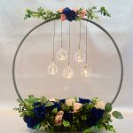 $1 Hula Hoop Wedding Hack: How to Make a Chandelier Wedding Centerpiece