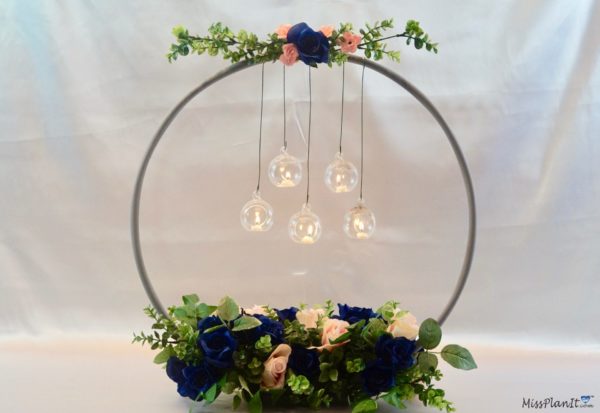 Hula Hoop Wedding Centerpiece